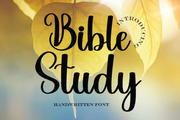 Bible Study Font: Elegant Handwritten Typography for Digital Brands