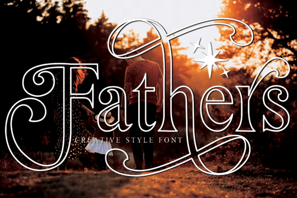 Fathers Outline: A Premium Script Font for Campaign Headlines