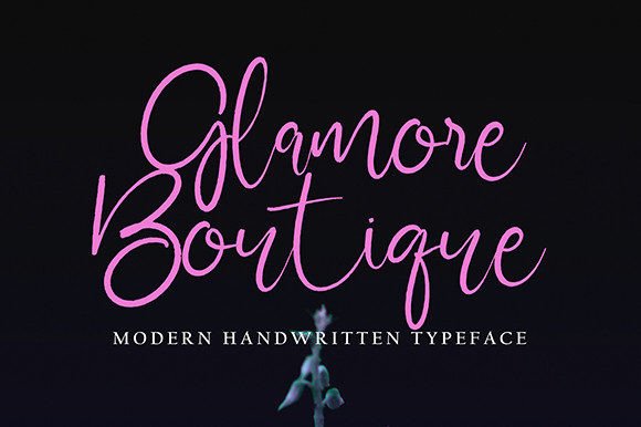 Glamore Boutique: A Handwritten Font That Feels Like a Quiet Conversation