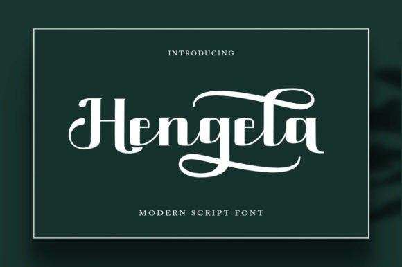 Hengela: A Modern Handwritten Font for Digital Branding