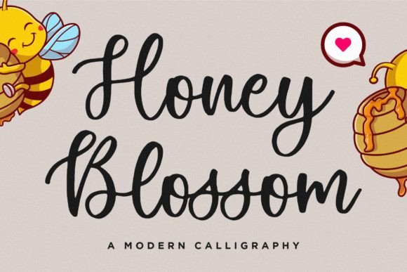 Honey Blossom: A Modern Calligraphy Font That Elevates Real Small Business Branding