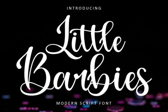 Little Barbies Font: Elegant Script for Small Business Branding