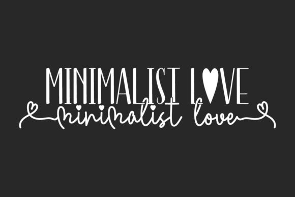 Minimalist Love Font: A Romantic Duo for Campaign Headlines