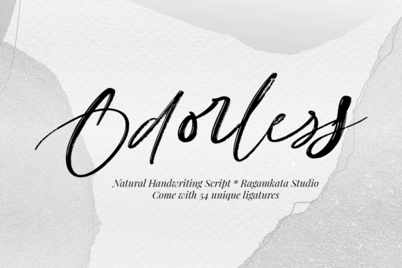 Odorless: A Handwritten Script Font for Digital Branding