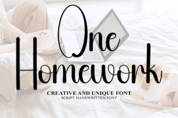 One Homework: A Friendly Handwritten Font for Scroll-Stopping Campaigns