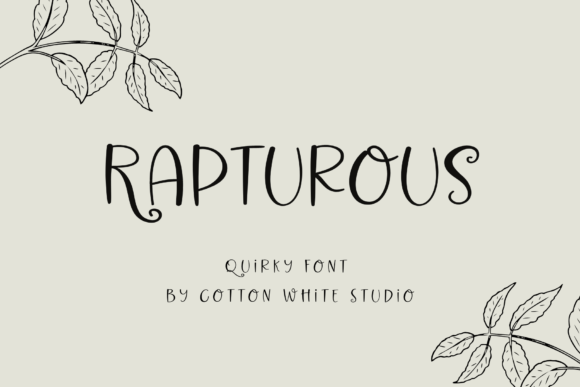Rapturous: A Playful Script Font That Elevates Real Branding