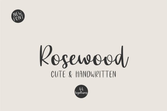 Rosewood: A Handwritten Font That Converts Scroll Into Click