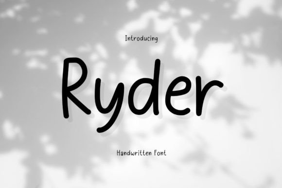 Ryder Handwritten Font for Crafters & Small Shops
