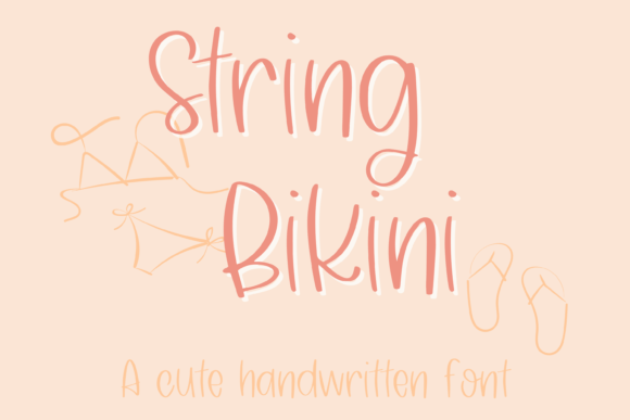 String Bikini Font: A Playful Handwritten Typeface for Handmade Brands
