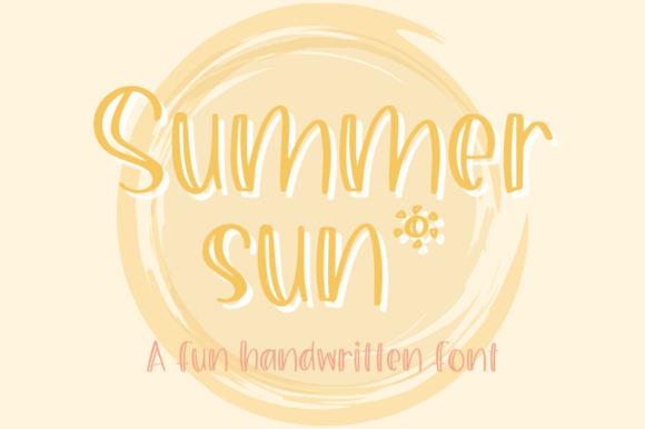 Summer Sun: A Handwritten Font That Feels Like Light on Paper