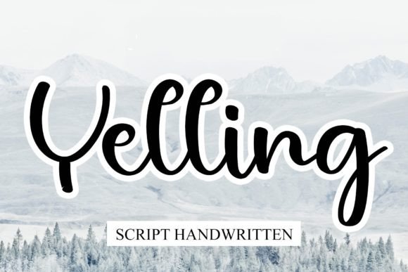 Yelling: A Dainty Script Font for Thoughtful Branding